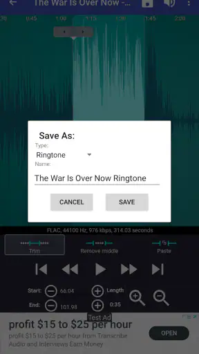 Gumagawa ng Ringtone screenshot