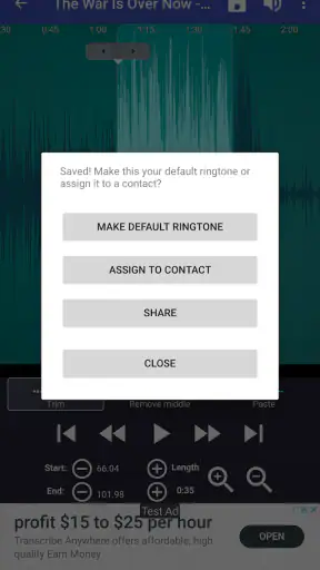 Gumagawa ng Ringtone screenshot