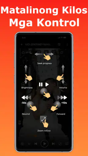 HD video at music player app screenshot