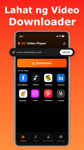 HD video at music player app screenshot