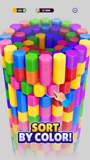 Hexa Sort screenshot