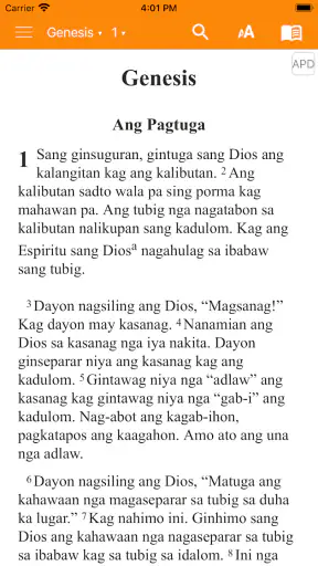 Hiligaynon Bible screenshot