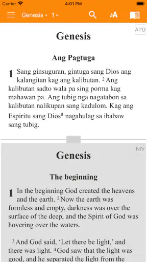 Hiligaynon Bible screenshot