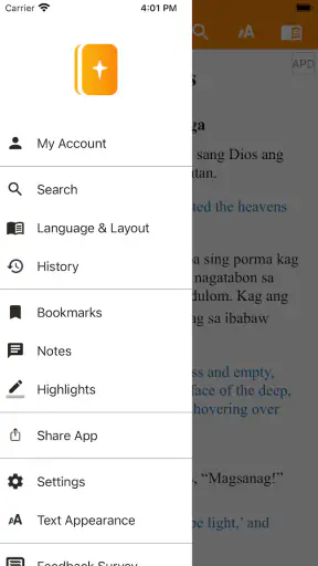 Hiligaynon Bible screenshot