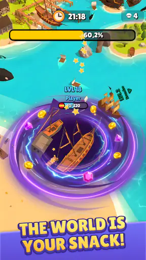 Hole.io screenshot
