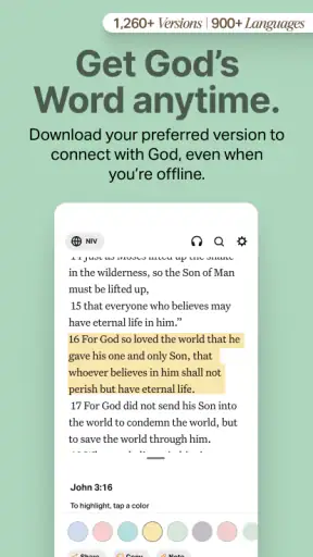 Holy Bible Offline NIV KJV App screenshot