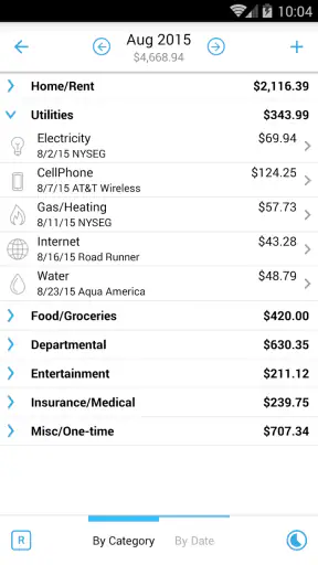 Home Budget with Sync screenshot