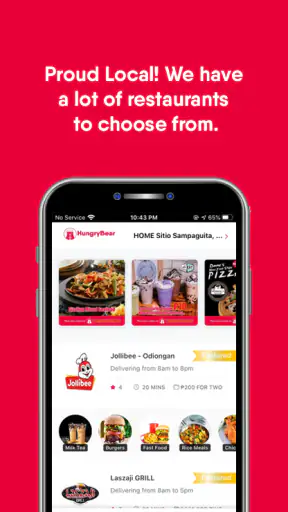 HungryBear - Food Delivery App screenshot