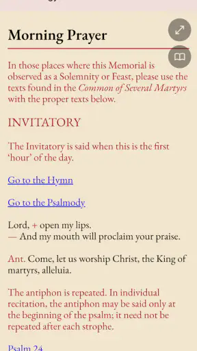 iBreviary screenshot