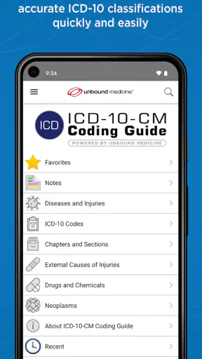 ICD 10 Coding Guide - Unbound screenshot