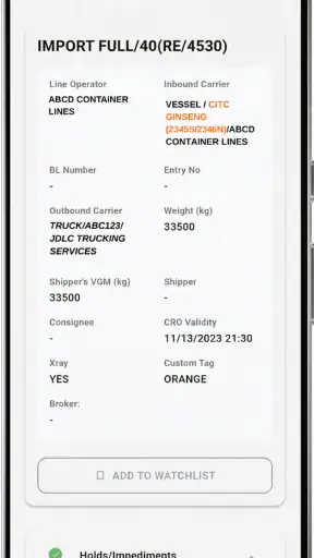 ICTSI Radar screenshot