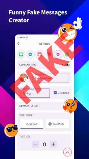 iFake: Fake Chat Messages screenshot