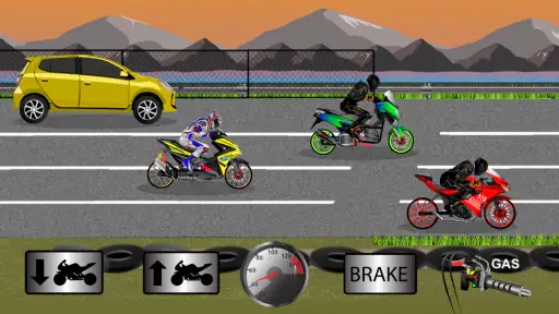 Indonesia Drag Bike Racing screenshot