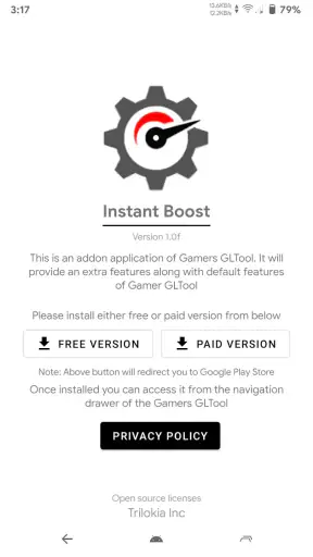 Instant Boost : Addon screenshot