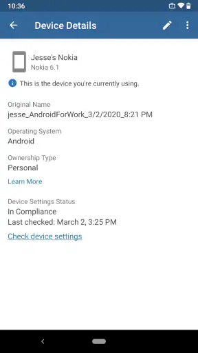 Intune Company Portal screenshot