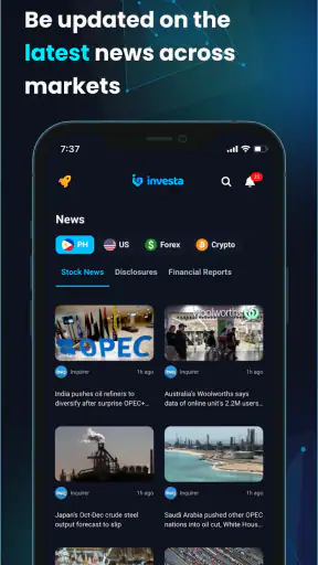 Investa screenshot