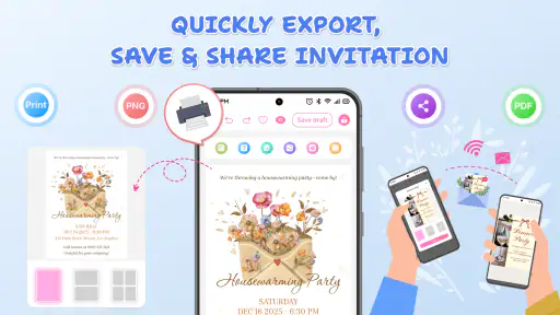 Invitation Card Maker & RSVP screenshot