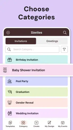 Invitation Maker & RSVP Cards screenshot