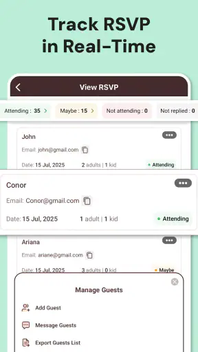 Invitation Maker & RSVP Cards screenshot