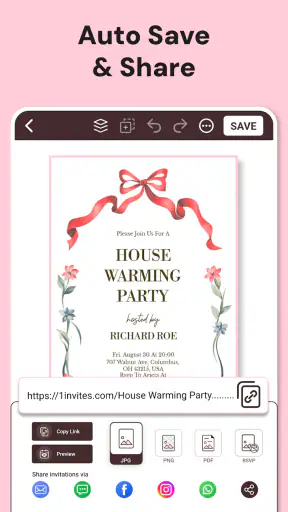 Invitation Maker & RSVP Cards screenshot