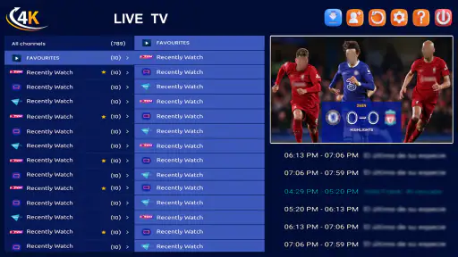 IPTV Plus: Live na broadcast screenshot