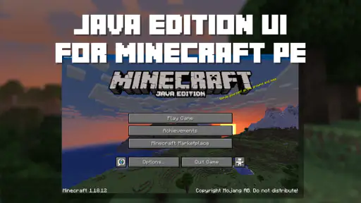 Java Edition UI for Minecraft screenshot
