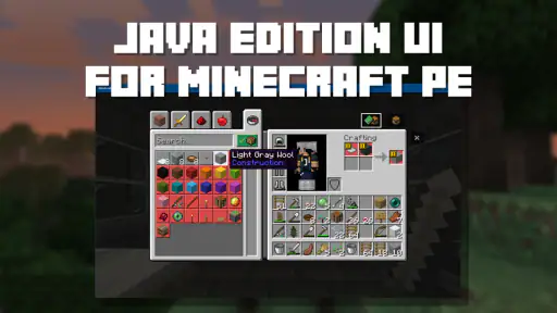 Java Edition UI for Minecraft screenshot