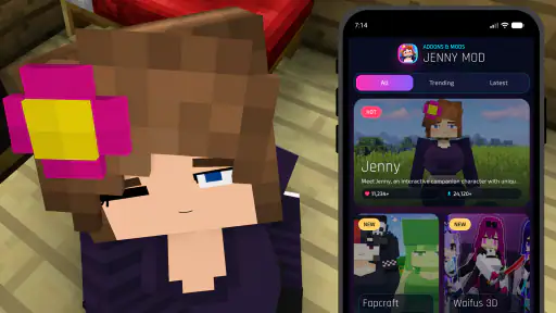 Jenny Mod For Minecraft PE BE screenshot