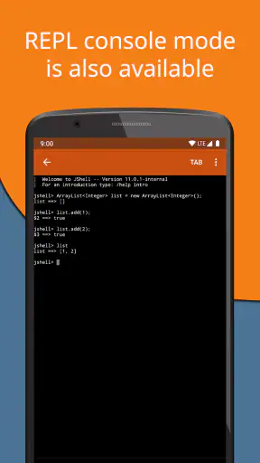 Jvdroid - IDE for Java screenshot