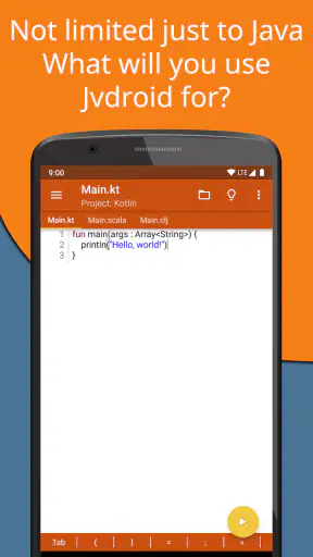 Jvdroid - IDE for Java screenshot