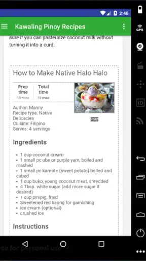 Kawaling Pinoy Tasty Recipes screenshot