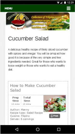 Kawaling Pinoy Tasty Recipes screenshot
