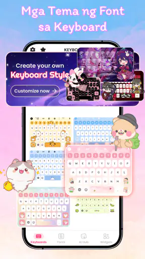 Keyboard Fonts: Tema at Emoji screenshot
