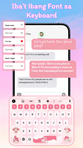 Keyboard Fonts: Tema at Emoji screenshot