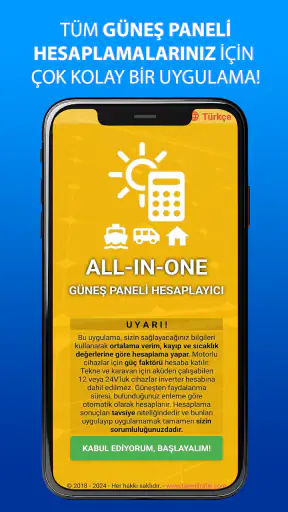 Kolay Güneş Paneli Hesaplayıcı screenshot
