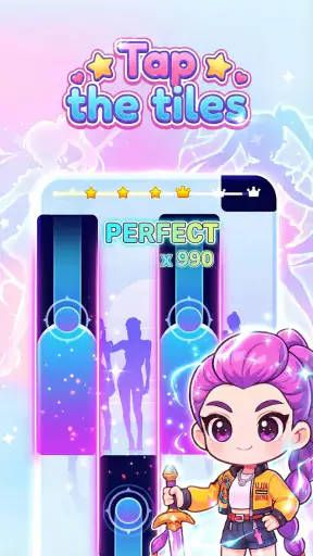 Kpop Tiles: Piano Rhythm Game screenshot