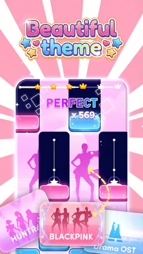 Kpop Tiles: Piano Rhythm Game screenshot