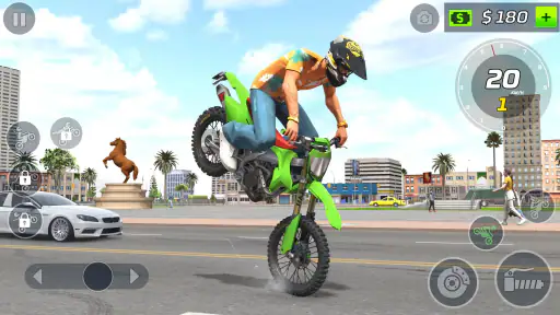 laro motorsiklo stunt wheelie screenshot