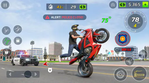 laro motorsiklo stunt wheelie screenshot