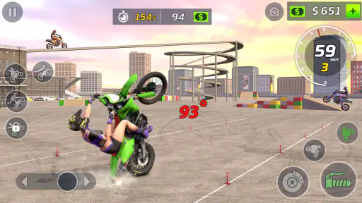 laro motorsiklo stunt wheelie screenshot