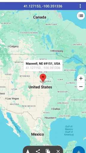 Latitude Longitude Coordinates screenshot