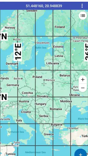 Latitude Longitude Coordinates screenshot