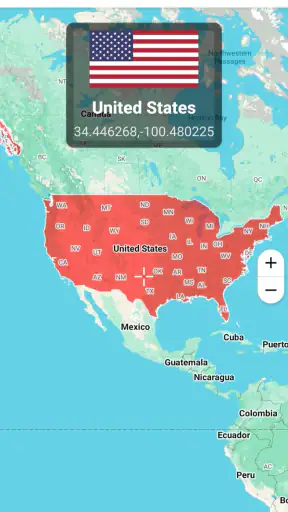 Latitude Longitude Coordinates screenshot