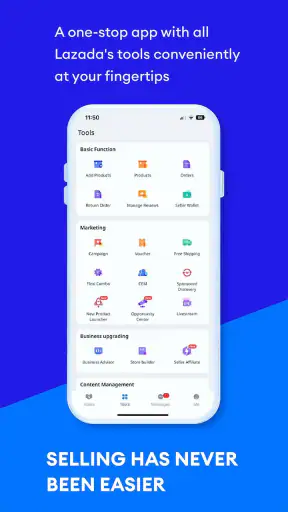Lazada Seller Center screenshot