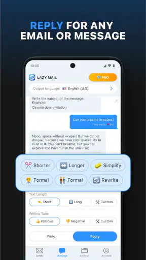 Lazy Mail: AI Email Assistant screenshot