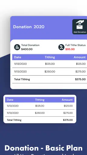 LDS Tithing Report screenshot