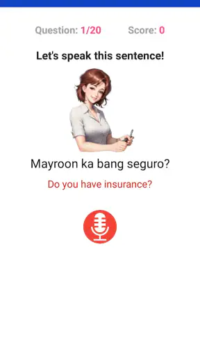 Learn Filipino Tagalog Offline screenshot
