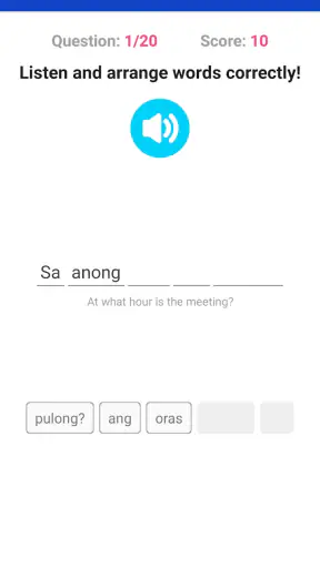 Learn Filipino Tagalog Offline screenshot