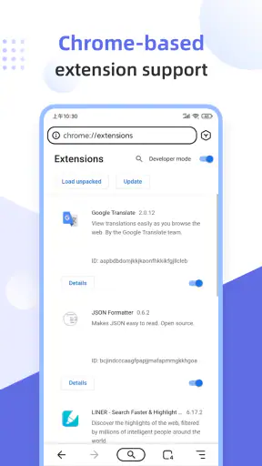Lemur Browser - Extensions screenshot