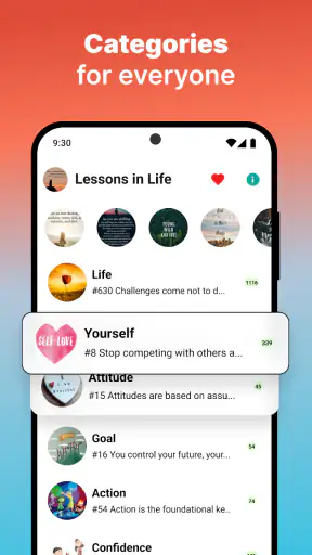 Lessons in Life Quotes screenshot